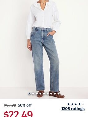 Old navy mid-rise slouchy jean medium wash size 2 petite no longer available